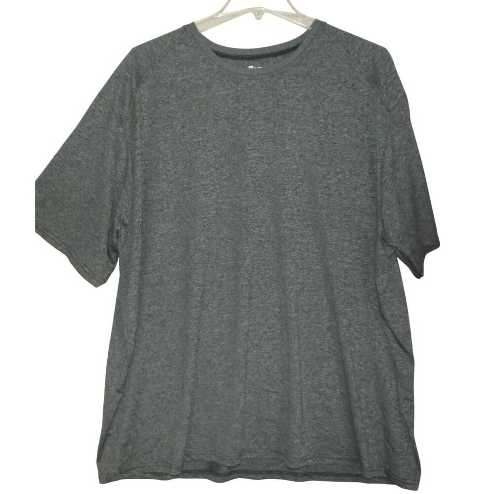 Paragon T-shirt Mens 4XL Gray Striated Heather short sleeve polyester 4x